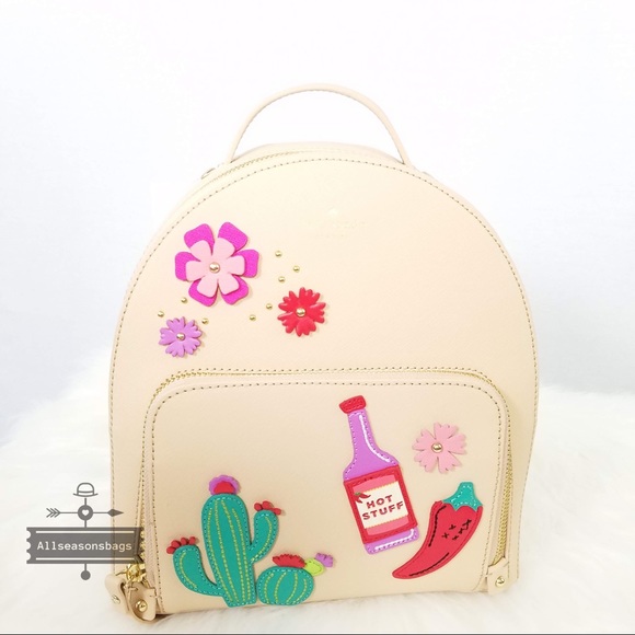 Kate spade cactus Tommi cashew backpack new green - Picture 3 of 8